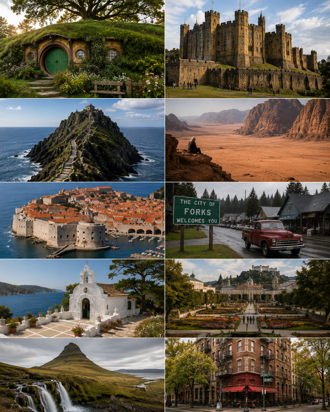 From the Shire to King's Landing, these 10 real filming locations let you step into some of cinema and TV's most unforgettable worlds.
