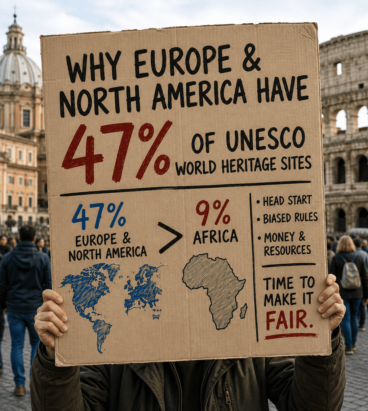 Europe is home to nearly half of the world's UNESCO World Heritage Sites, reflecting thousands of years of preserved history, architecture, culture, and natural heritage.