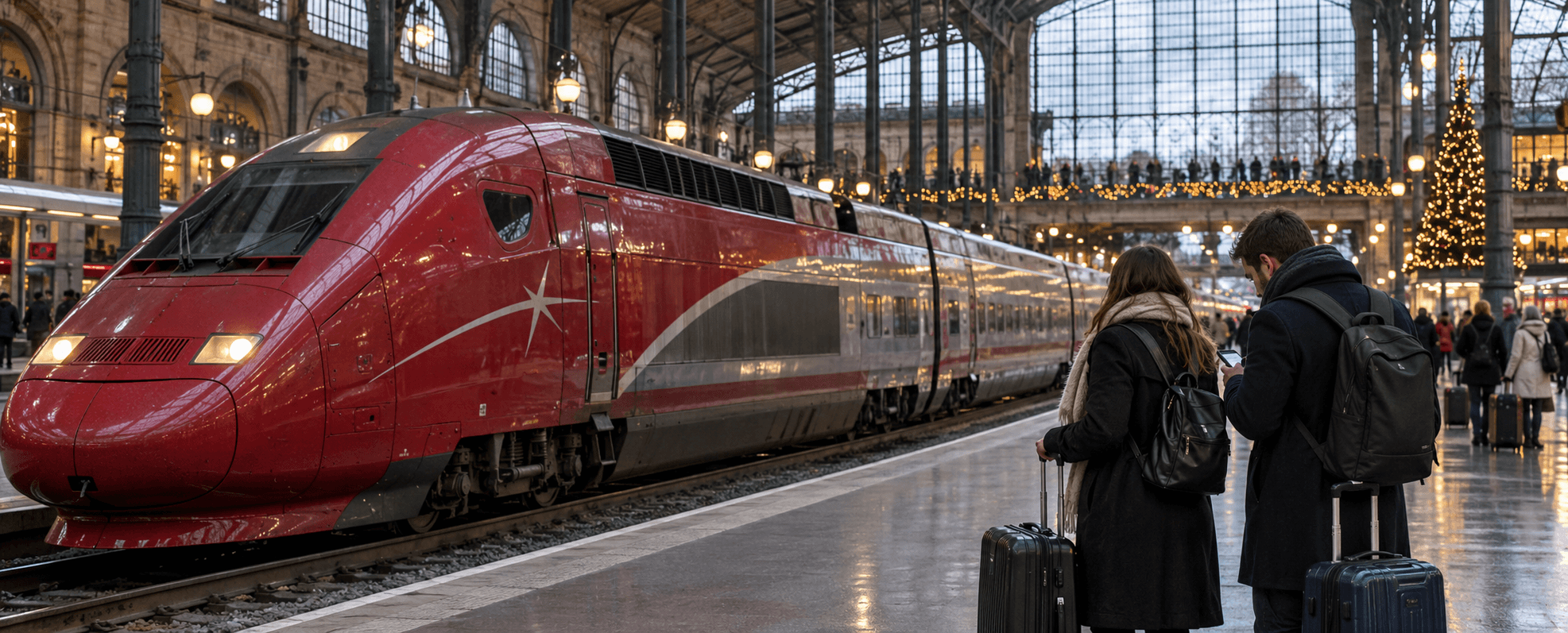 Christmas plans, packed bags and one last check of the train updates before the journey.
