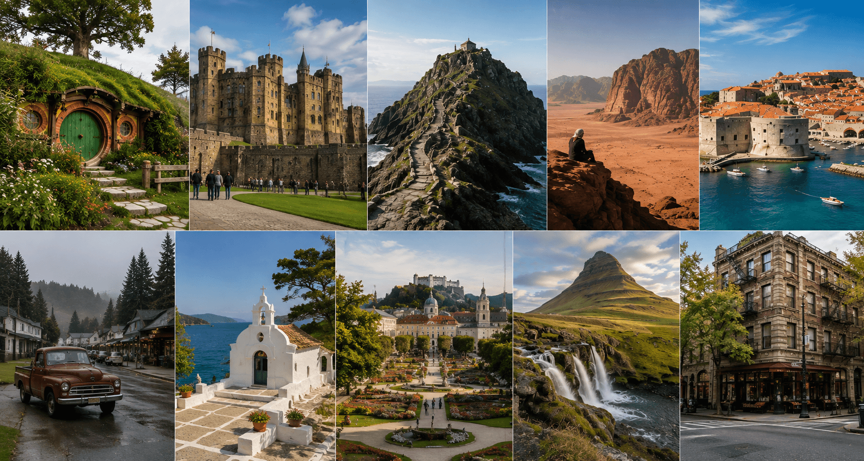 From the Shire to King's Landing, these 10 real filming locations let you step into some of cinema and TV's most unforgettable worlds.