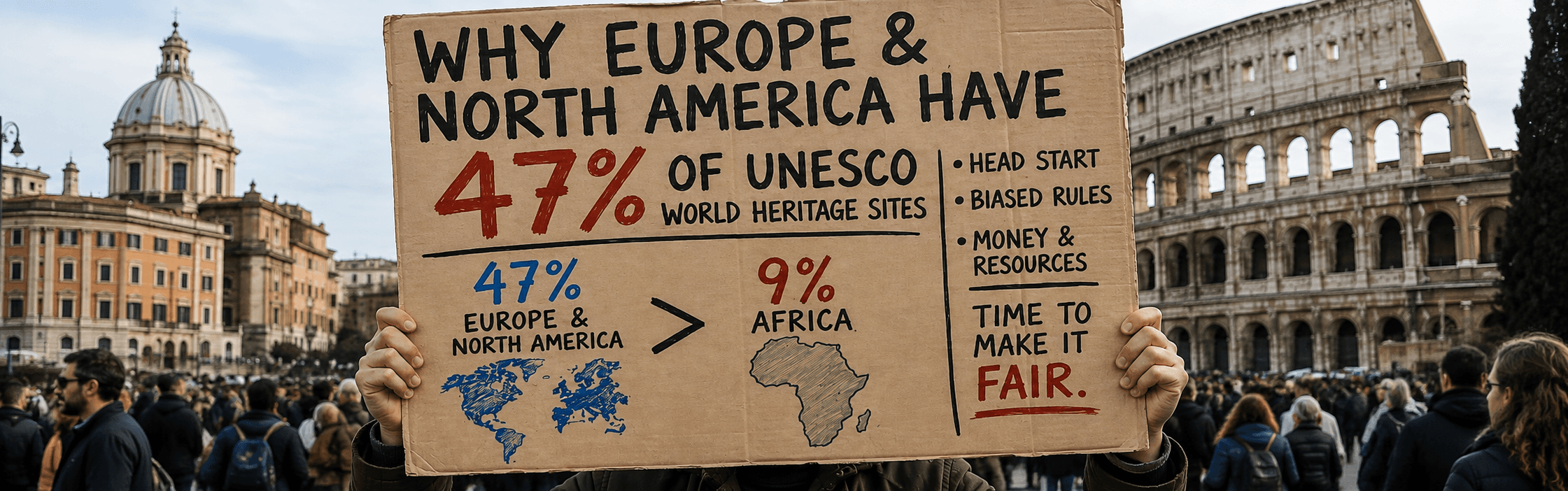 Europe is home to nearly half of the world's UNESCO World Heritage Sites, reflecting thousands of years of preserved history, architecture, culture, and natural heritage.