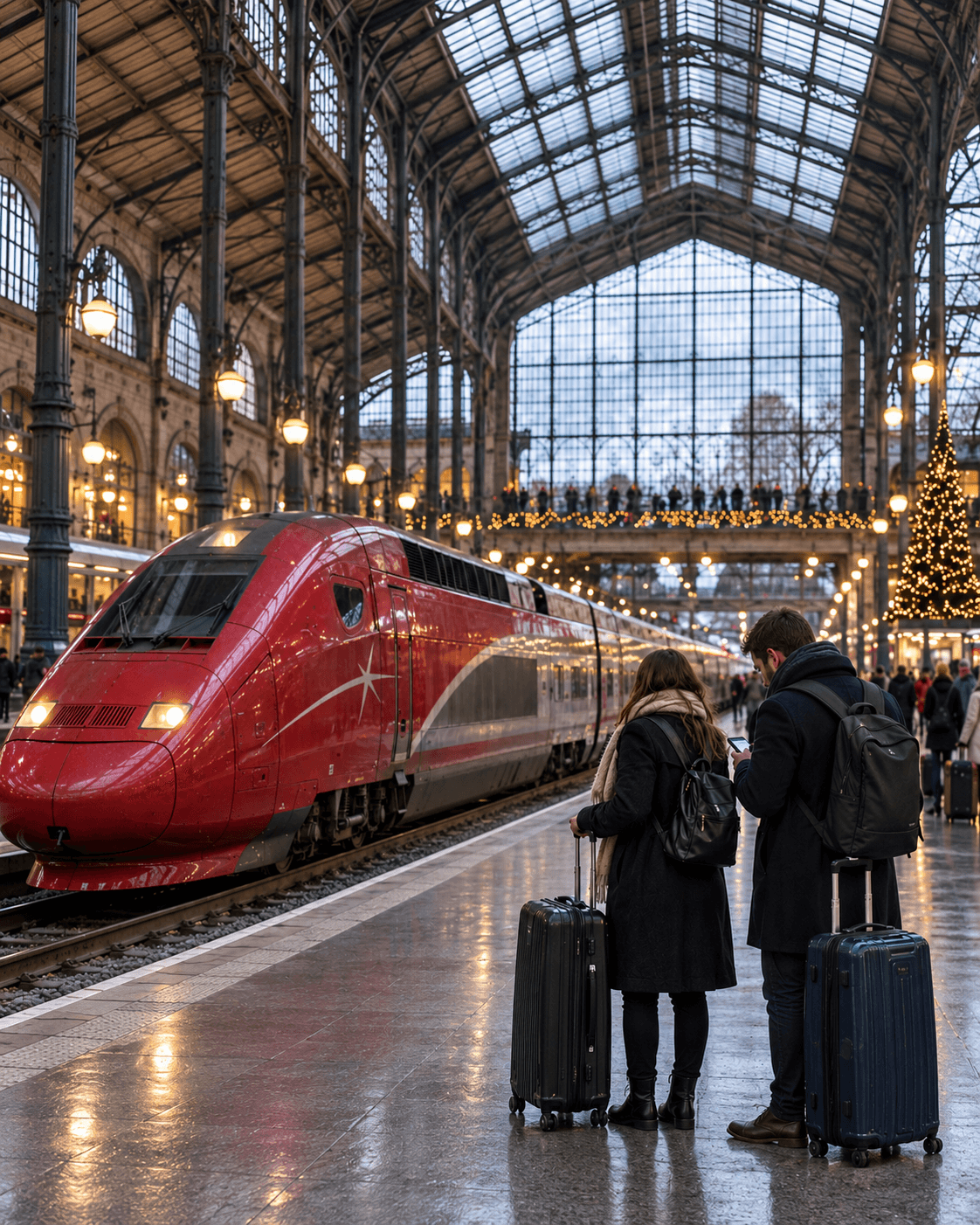 Christmas plans, packed bags and one last check of the train updates before the journey.